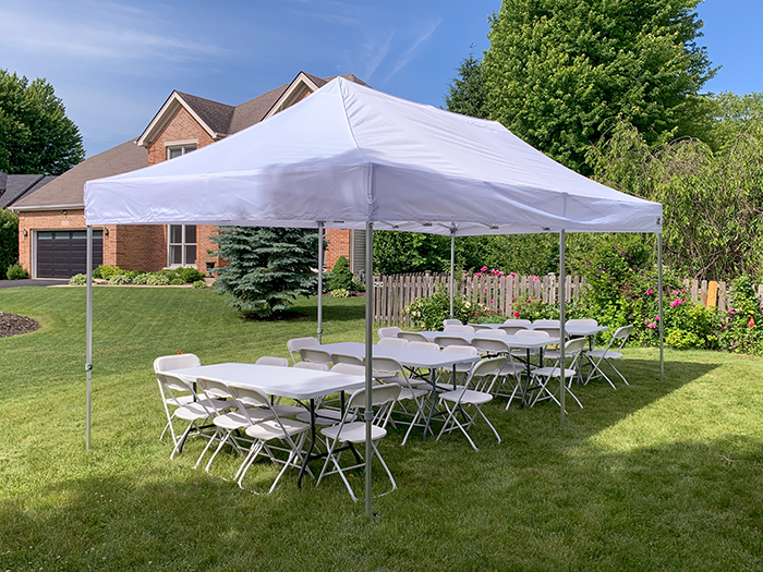 Graduation party package Bolingbrook - tent, tables, chairs for rent.