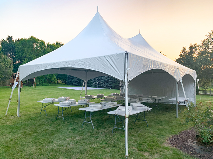 Grad Party Package - tent, table, chairs Whteaton IL